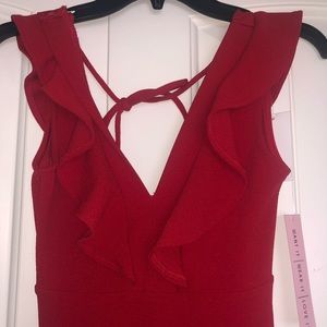 Grave Fame Red Daytime Jumpsuit